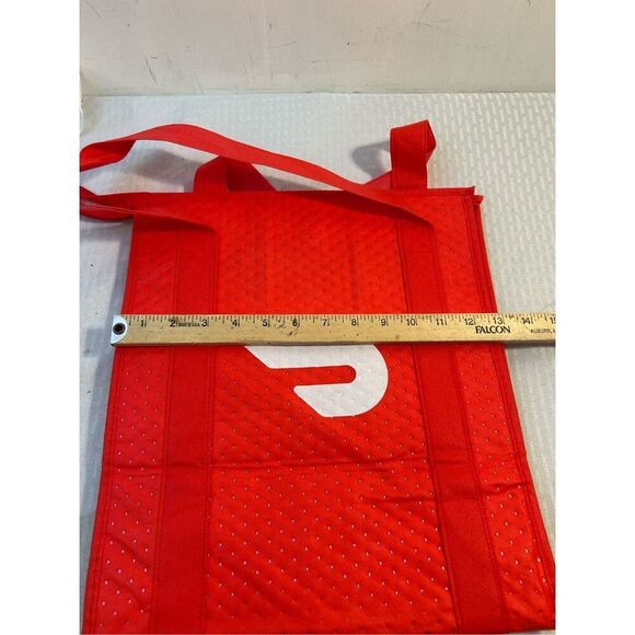 DoorDash insulated red delivery bag 13"x15" - Picture 3 of 5